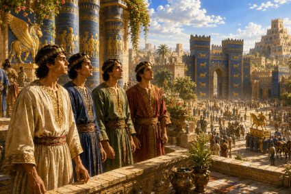 👑 VON BABYLON ZUM EWIGEN REICH | Kap.1 – 🔥 Miniserie 4: 📖 Die prophetische Vorbereitung | 🏛️ Gedicht 4 – Zeugen im Königshof